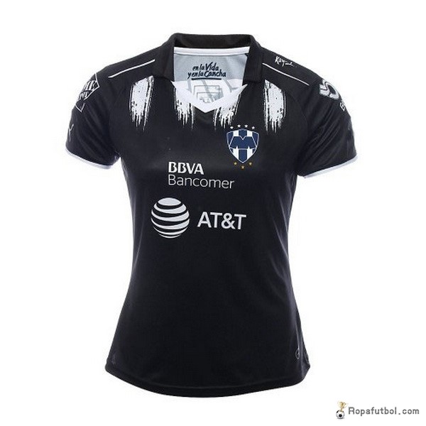 Camiseta Monterrey Replica Tercera Ropa Mujer 2017/18 Negro